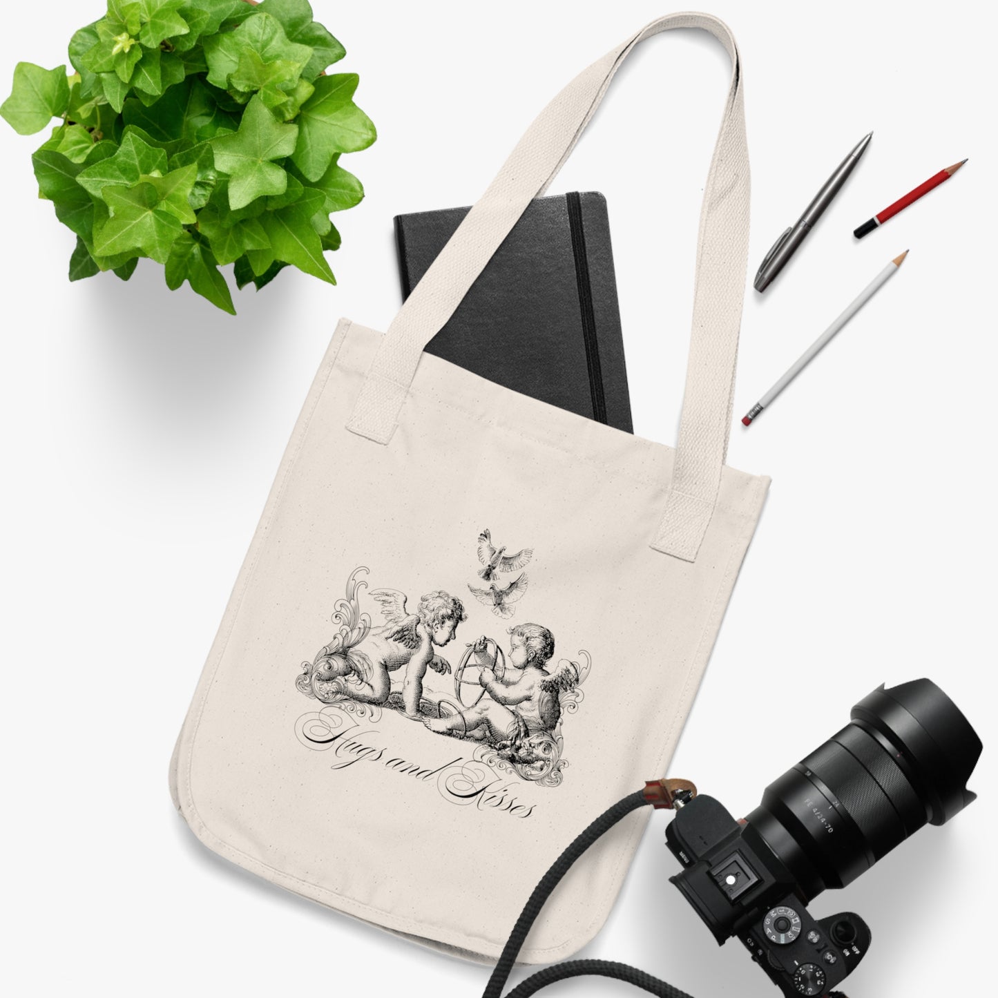 Hugs and Kisses Cherubs Tote