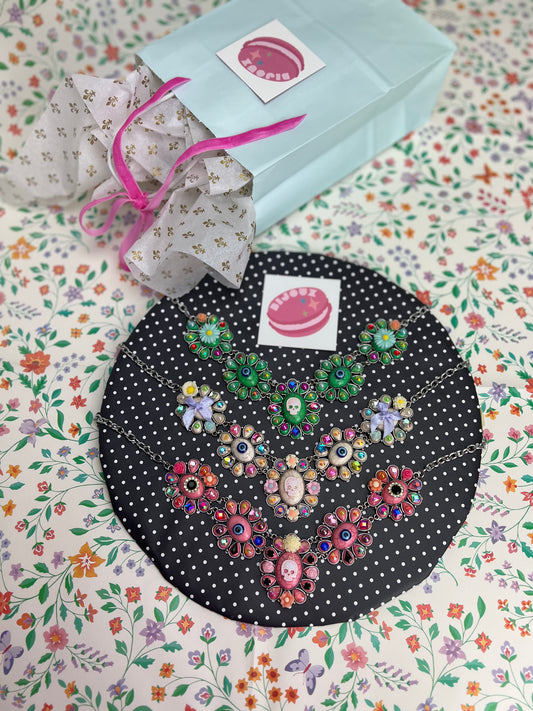 ☠️ Punk Cameo ☠️ Bijoux Bib Necklace Collection